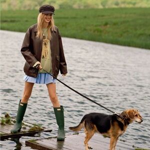 Tall Hunter Rain Boots Wellies Matte Hunter Green Size 7